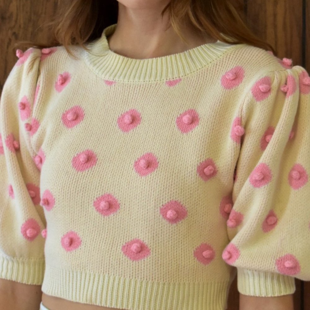 Nipple Cropped Sweater - Fashion Brand Company